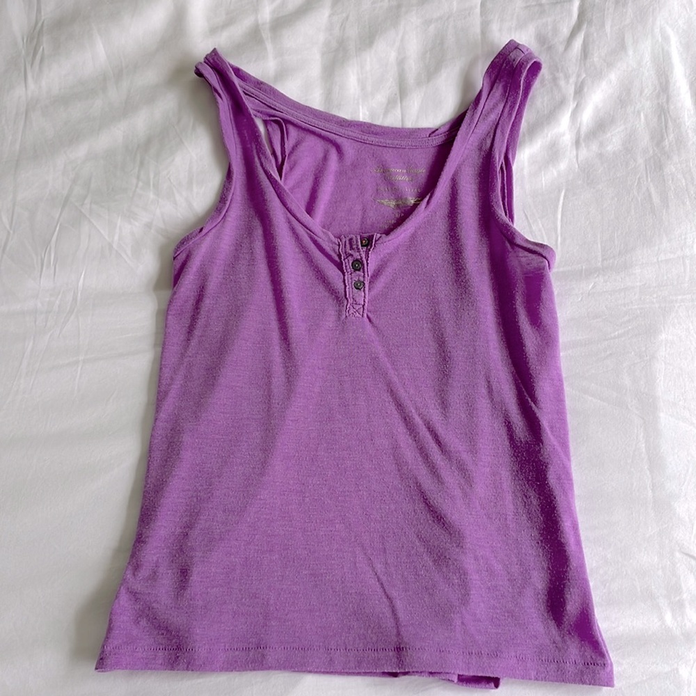 Purple feather light American eagle tank